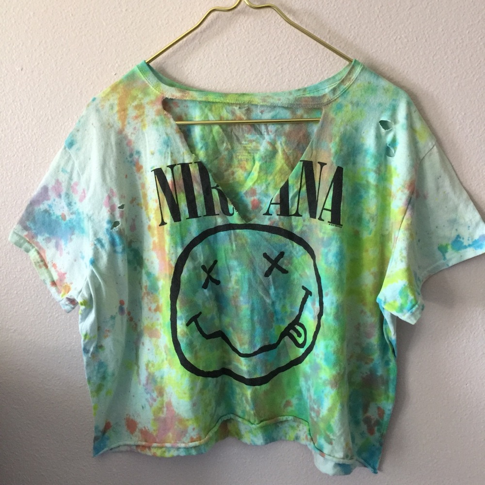 Nirvana color splat shirt
